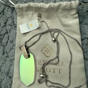 NWT Kendra Scott dichromatic glass long necklace